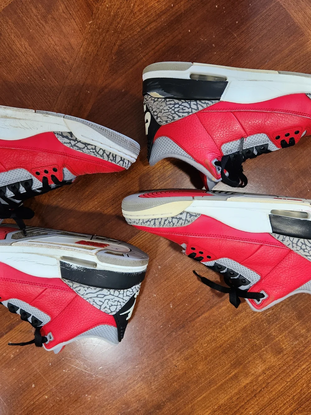 2 Jordan Retro 3s Size 9 Used Condition No Separation